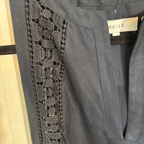 Reiss Rhona Dress, Navy, Size 8 - Picture 5 of 8